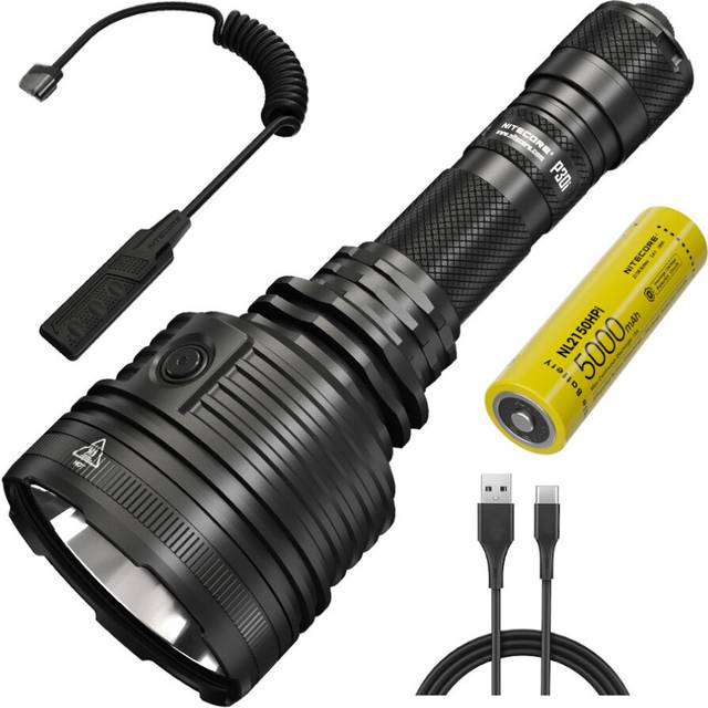 NITECORE P30i XHP35 HI 2000lm Remote Switch Quite Operate Tactical Flashlight USB Rechargeable 21700 LED Torch Hunting Camping Searchli