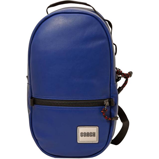 Coach Pacer Backpack With Coach Patch-Blue (Size L: 9.25  x H: 17  x W: 5.25)