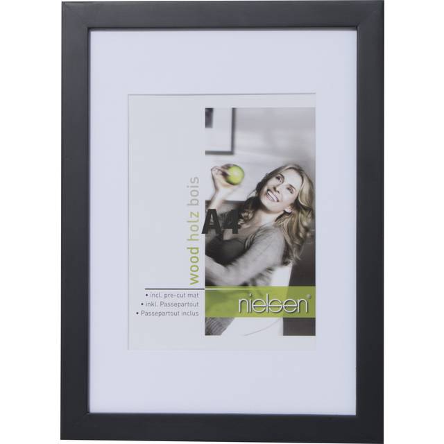 accent by nielsen Apollon Wooden Picture Frame - Black (40cm H x 30cm W x 3cm D)