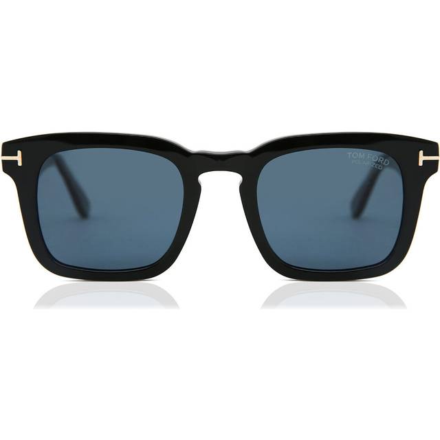 TOM FORD Man FT0751 DAX 01V Solglasögon Acetat Svart Blå Fyrkantig Polariserad