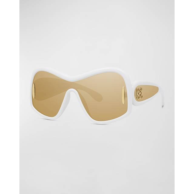 Loewe Brown Mirror Mask Unisex Sunglasses LW40131I 25G 135 - White (OS)