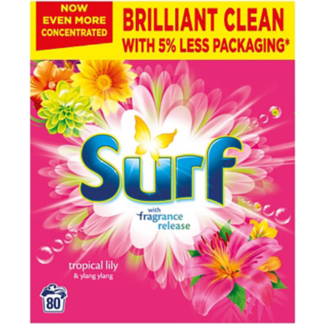 Surf Tropical Lily and Ylang Ylang Washing Powder 80 Washes