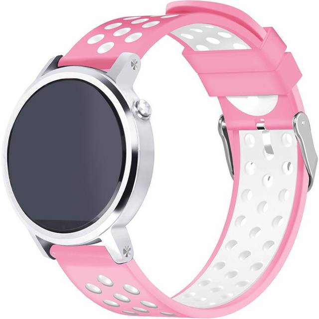 Samsung Gear S3 klockarmband silikon metall - Rosa och vit