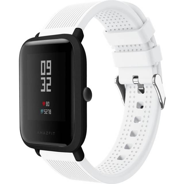 Huami Amazfit klockarmband 316L rostfri stål silikon - Vit