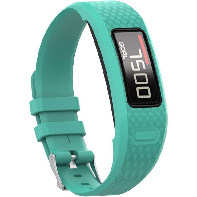 Garmin Vivofit 2 klockarmband silikon 316L rostfri stål storlek L - Turkos