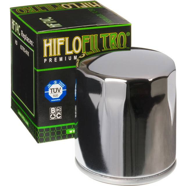 Hiflofiltro Oil Filter Chrome - HF174C