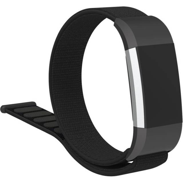 Fitbit Charge 2 klockarmband med kopplare nylon - Svart