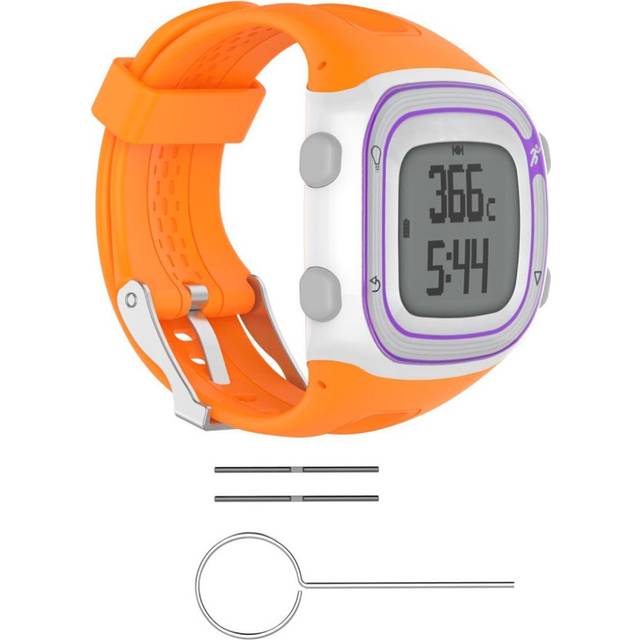 Garmin Forerunner 15 och 10 klockarmband träningsklocka silikon mjukt flexibel ekovänlig giftfri - Orange