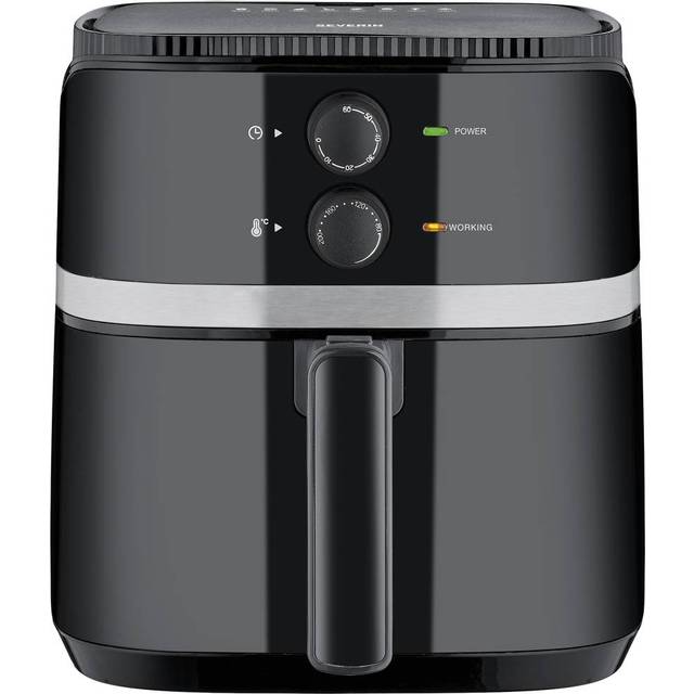 Severin 2452 Varmluftsfritös 5 l 1500 W Timerfunktion Svart, Silver