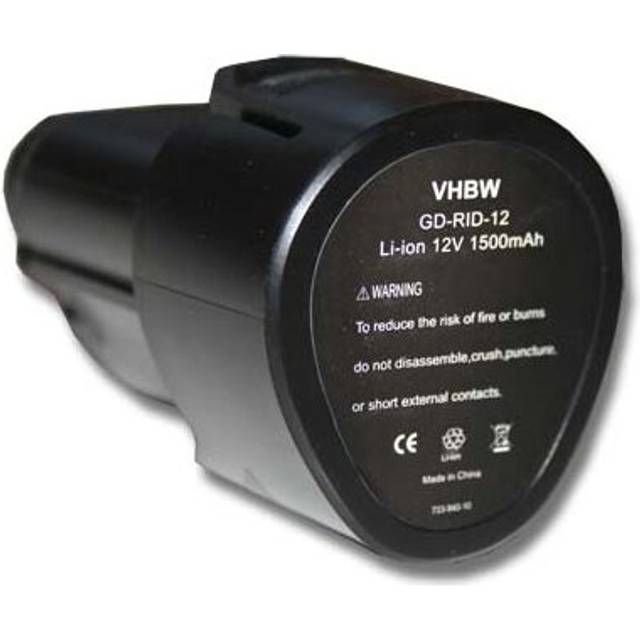 Vhbw - 1x Battery Replacement for Ridgid 200901009, 200901019, R86048 for Electric Power Tools (1500 mAh, Li-Ion, 12 v)