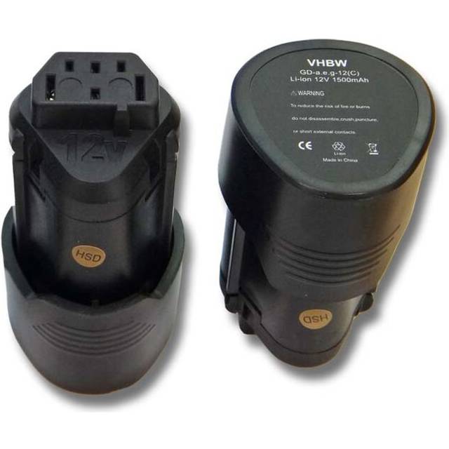 Vhbw - 2x Battery Replacement for Ridgid 130188001, 130446007, 130446011, 200901008 for Electric Power Tools (1500 mAh, Li-Ion, 12 v)