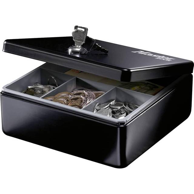 Master Lock Small Cash And Key Lock Box, Black