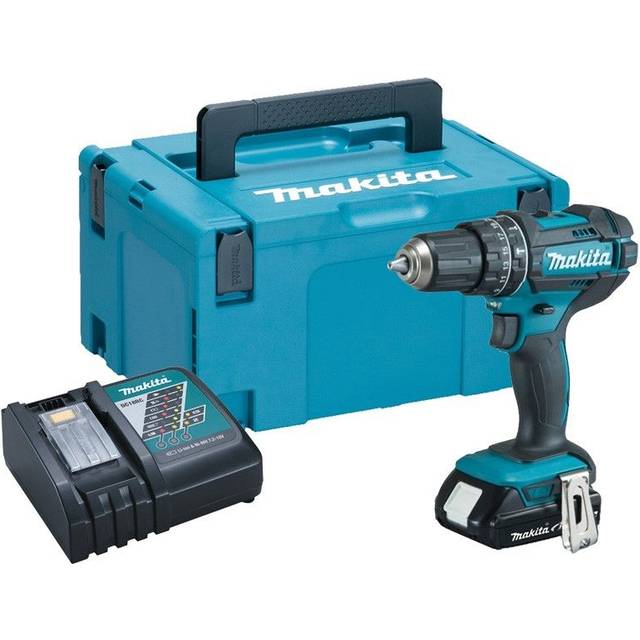 Makita DHP482SA 18v LXT Combi Hammer Drill - 1 x 2.0ah Battery + Charger
