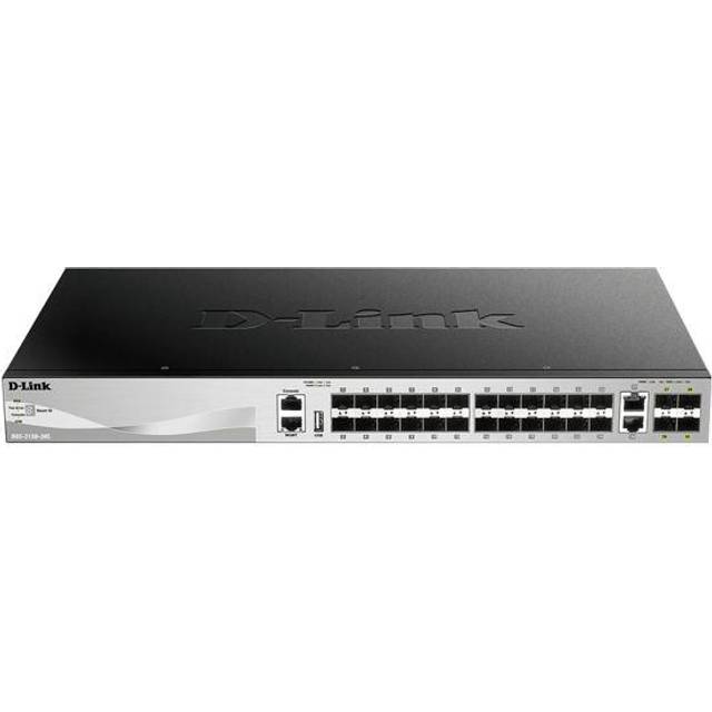 D-Link DGS-3130-30S/B 24 SFP ports Layer 3 Stackable Managed Gigabit