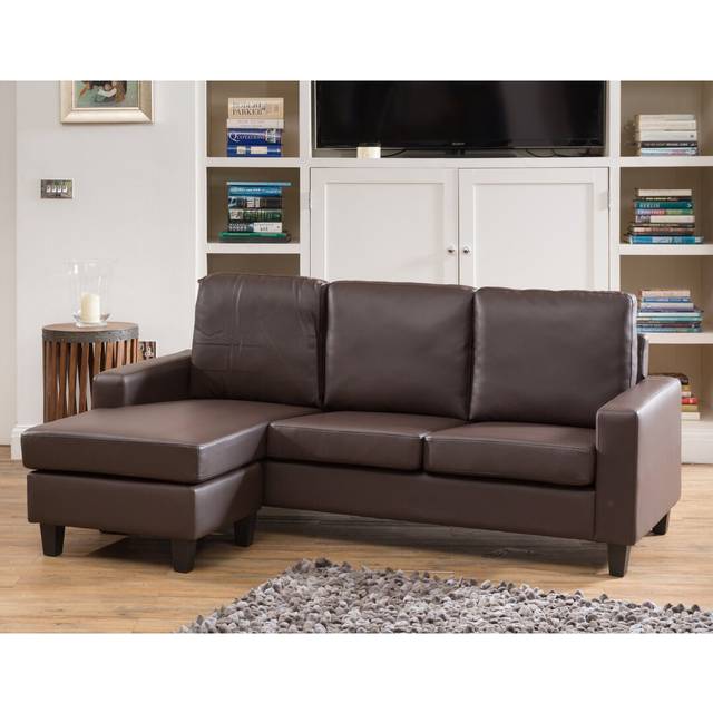 Ishiro Reversible Modular Corner Sofa - Brown (92cm H X 199cm W X 131cm D)