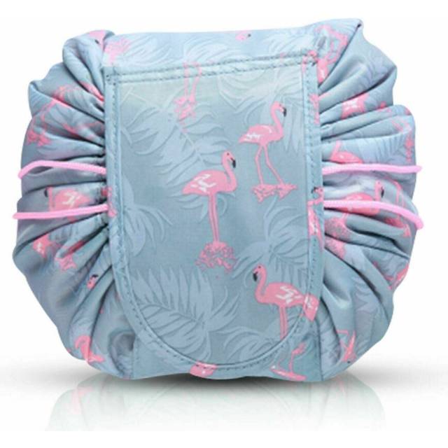 Women's Cosmetic Drawstring Bag Cosmetic Pouch - Flamingo