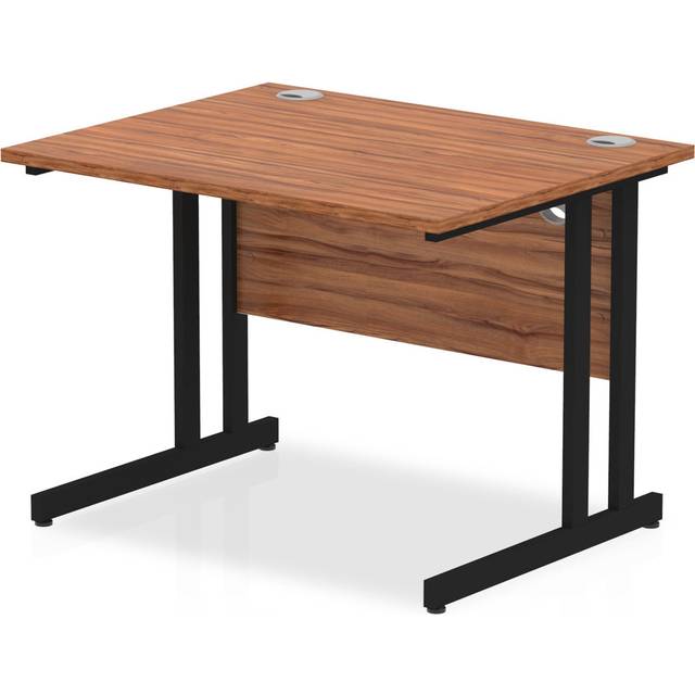 Ladajah Commercial Use Rectangular Computer Desk - Walnut (73cm H x 100cm W x 80cm D)