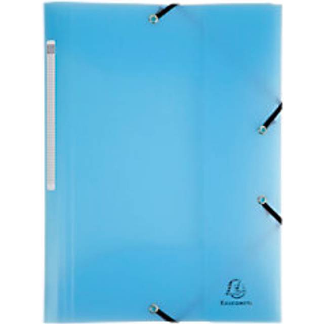 Exacompta Chromaline Pastel 3 Flap Folder 55172E PP (Polypropylene) Rubber Band 24 (W) x 0.2 (D) x 32 (H) cm Pastel blue Pack of 25