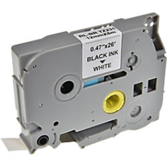 Unbranded P-touch Label Tape Compatible Brother TZe-231 5BRT231-WT Adhesive Black on White 12 mm x 8 m