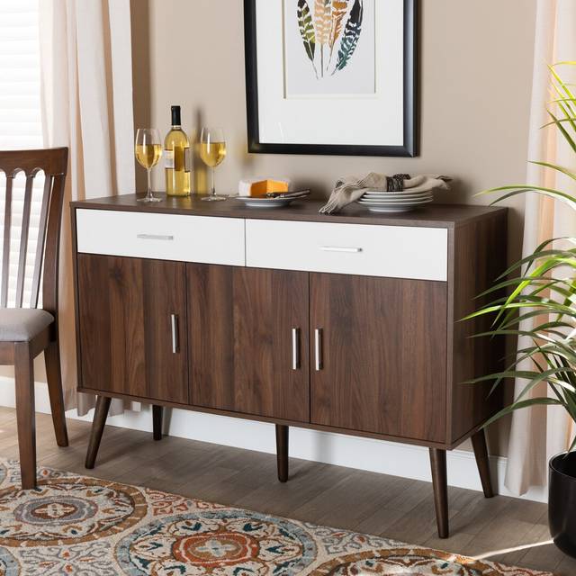 Flemington 120Cm Wide 2 Drawer Sideboard - White (82cm H X 120cm W X 39cm D)