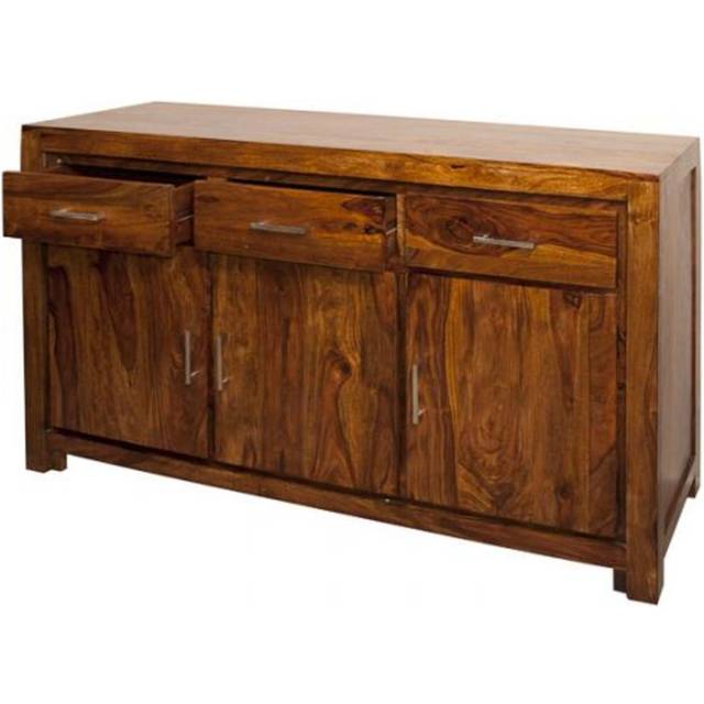 Granby 3 Door, 3 Drawer Sideboard - Honey (85cm H X 150cm W X 45cm D)