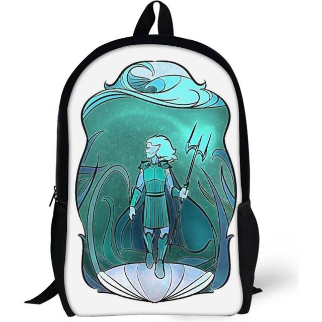 Backpacks Stained Glass Poseidon 17inch School Bag