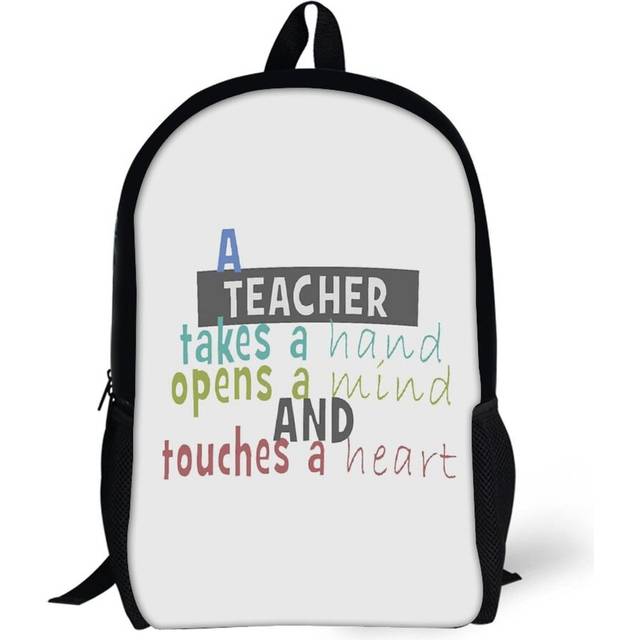 Backpacks Teacher - Hand - Mind - Heart 17inch School Bag