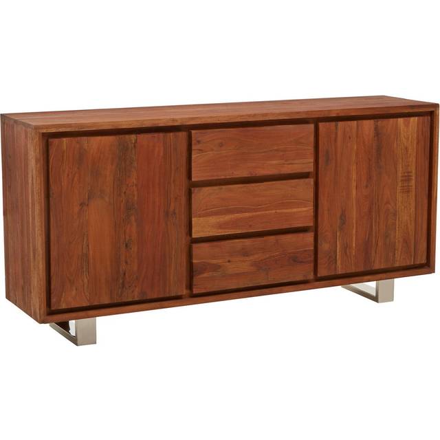 Simla Acacia Two Door Sideboard - Brown (82cm H X 170cm W X 42cm D)