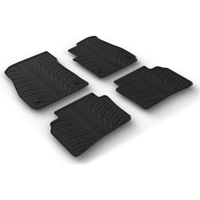 Car Mats for Vauxhall Insignia Grand Sport & Sports Tourer Mk.2 2017 - 2020 | Gledring Custom-Fit Black Rubber Floor Mat Set