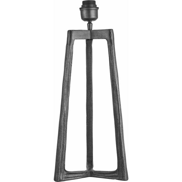 Ornate Tripod Table Lamp - Pewter, Base Only
