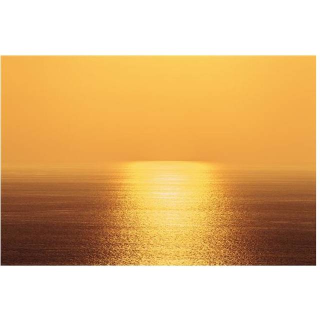 Golden Sky & Sunlight Setting Over The Pacific Ocean - Island of Hawaii United States of America Poster Print by Alvis Upitis, 38 x 24 - Large