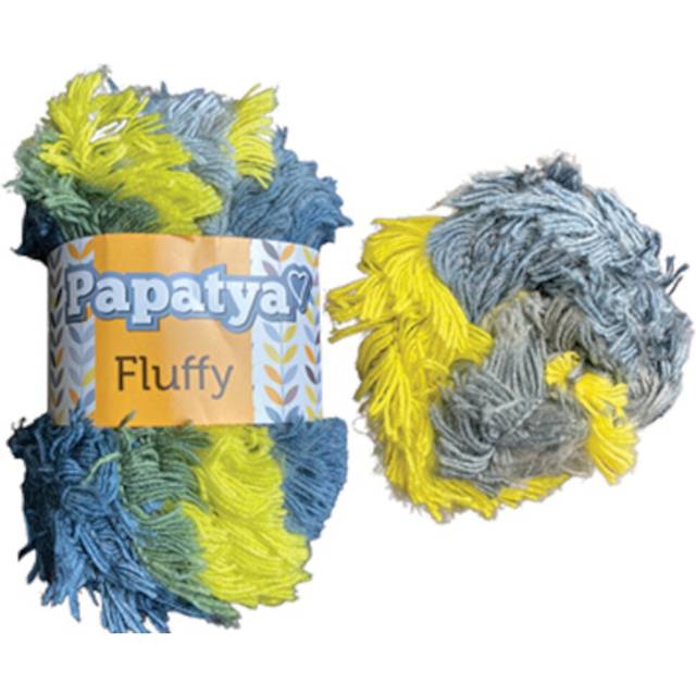 (808) Papatya Fluffy Super Chunky Eyelash Acrylic Knitting Yarn 100g