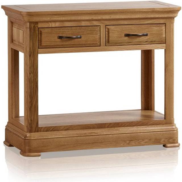 Natural Solid Oak Console Tables - Console Table - Canterbury Range - Oak Furnitureland
