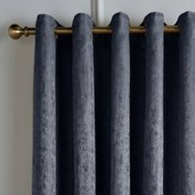 Richmond Eyelet Curtains - Navy