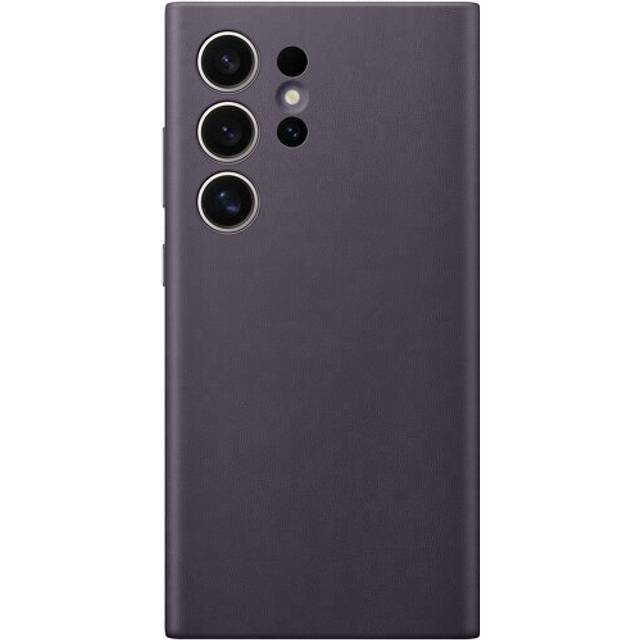 Samsung Designed for Hochuen Vegan Leather Smartphone Case GP-FPS928HC, Galaxy S24 Ultra, Handy-Hülle, Lederimitat, Schlankes Design, Taupe