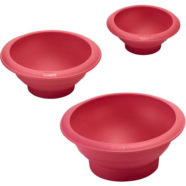 "LURCH Germany Flexiform Silicone Hemisphere Baking Mold Set (7.1  5.5""""  3.9"""") - BPA-Free Platinum Silicone for Round Cakes - Cotton Candy"