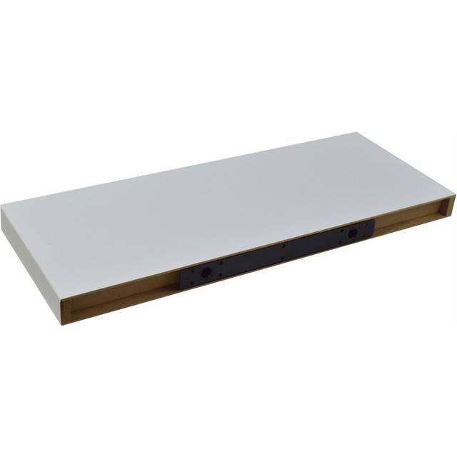 Modern floating shelf wall mounted living room bedroom office storage 60cm white
