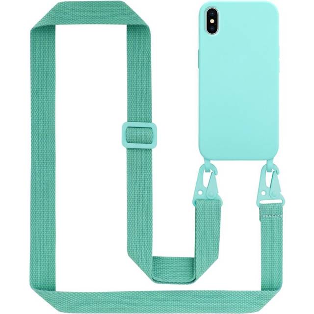 (Green) Cadorabo Mobile Phone Chain for Apple iPhone X / XS TPU Silicone Case Cover
