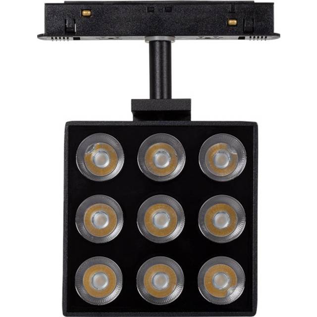 Magnetic Track 20mm 20W Warm White LED Square Spotlight CRI90 - Black