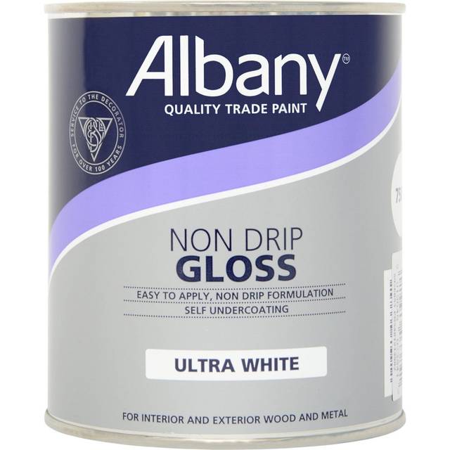Albany - Non-Drip Gloss Ultra White 750ML