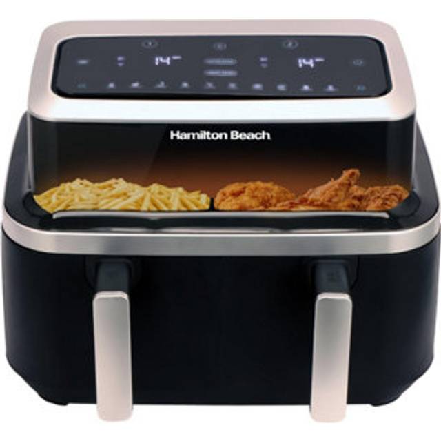 VisionCook 9L Dual Air Fryer - Black - One Size