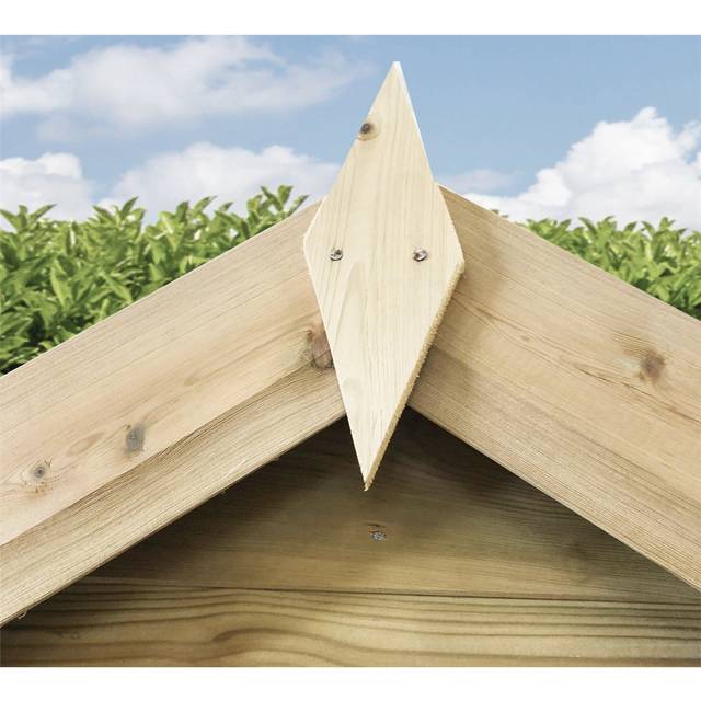Marlborough 6 ft. W x 13 ft. D Solid Wood Storage Shed - Yellow (182.88cm W X 396.24cm D)
