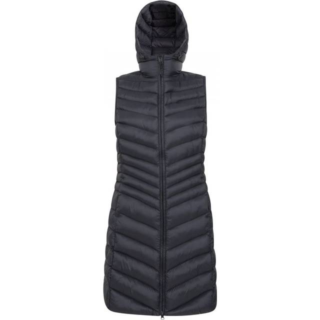 (18 UK, Black) Mountain Warehouse Womens/Ladies Florence Padded Long Gilet