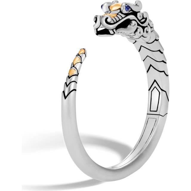 John Hardy Silver & 18K Blue Sapphire Eyes Legends Bracelet