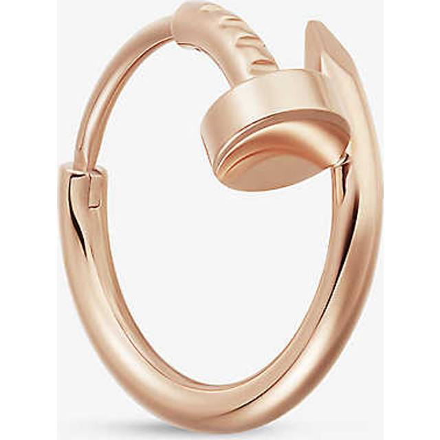 Cartier Womens Rose Gold Juste Un Clou 18ct Rose-gold Single Hoop Earring 1 Size - ROSE GOLD