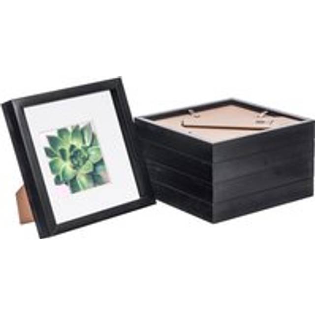 Nicola Spring - 3D Box Photo Frames - Mount - White (22.5cm H x 22.5cm W x 3.5cm D)