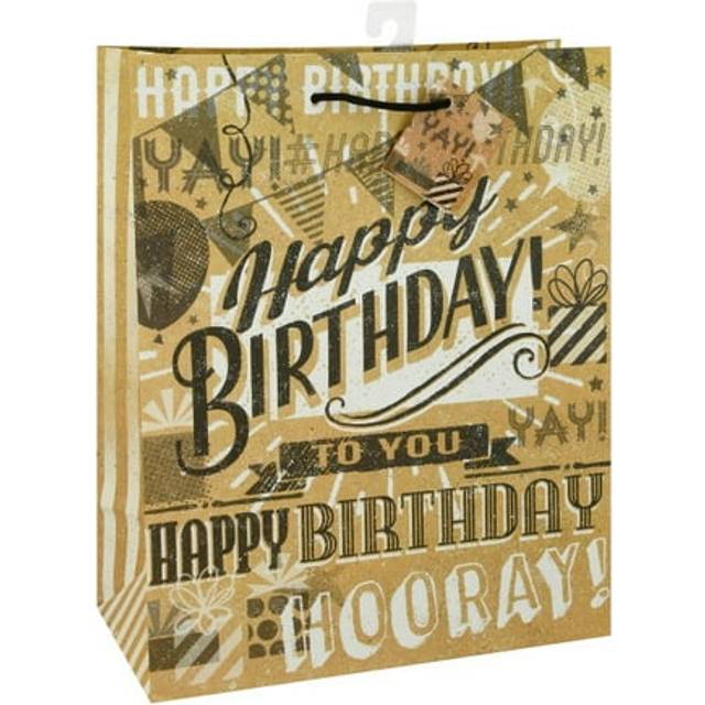Unique Birthday gift Bag  125 x 105  Kraft Paper