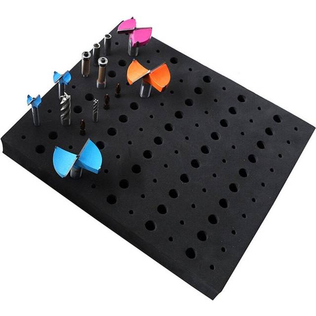 110 Holes EVA Router Bit Tray Drill Milling Cutter Storage Box Organize Boxes