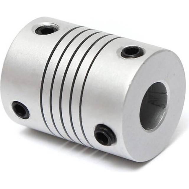 4Pcs 5mm x 8mm Aluminum Flexible Shaft Coupling OD19mm x L25mm CNC Stepper Motor Coupler Connector