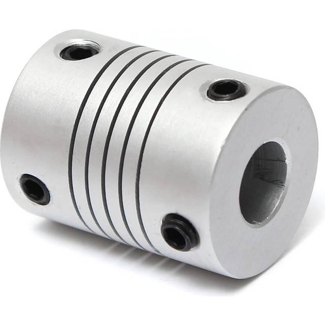 5pcs 5mm x 8mm Aluminum Flexible Shaft Coupling OD19mm x L25mm CNC Stepper Motor Coupler Connector